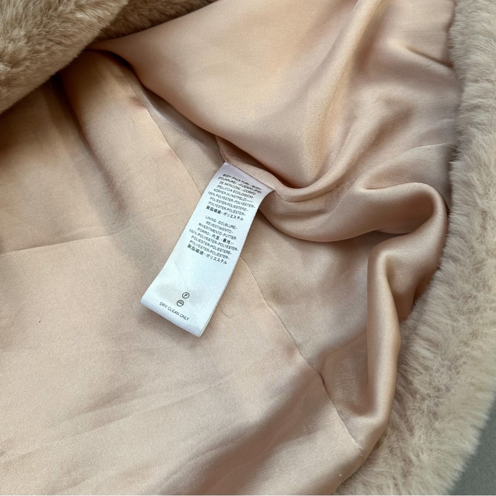 FREE PEOPLE Kate Faux Fur jacket coat, S. Could fit M. - Picture 9 of 9